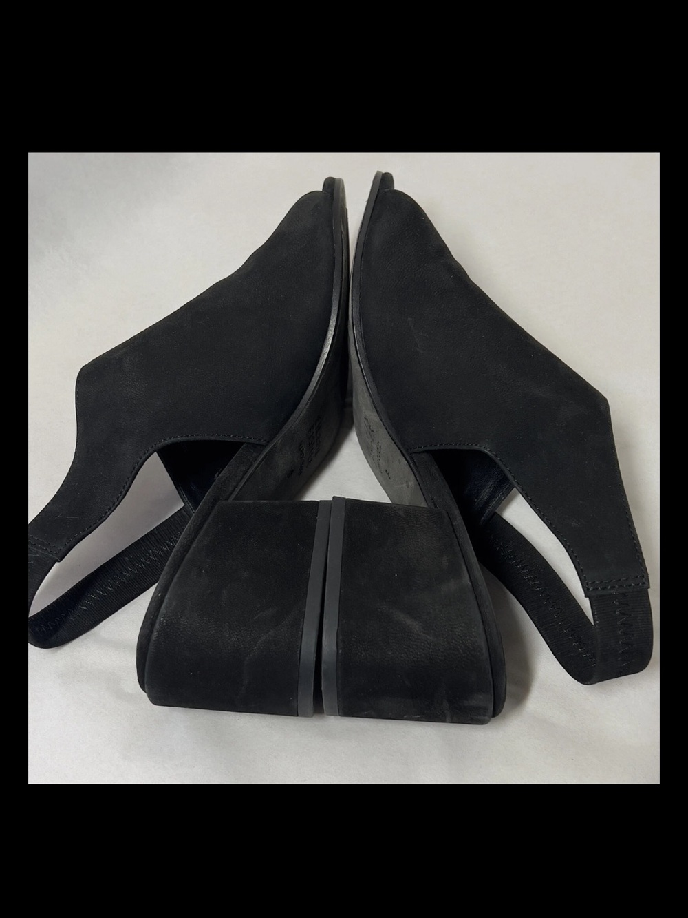 Eileen Fisher Women's Black Open-Toe Leigh Slingback Heeled Sandals‎ - Picture 7 of 11